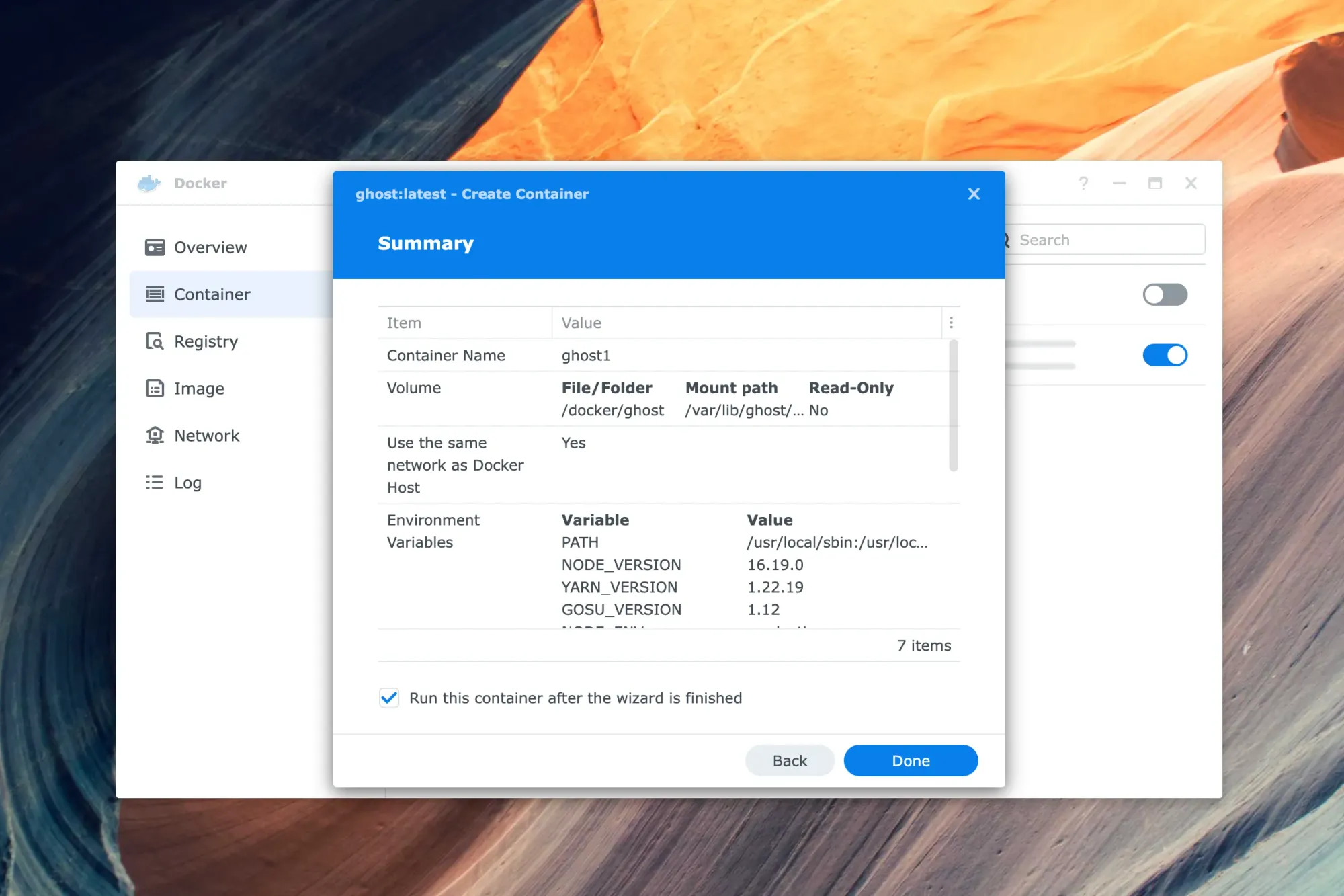 Install Ghost blogging platform and MySQL on Synology NAS