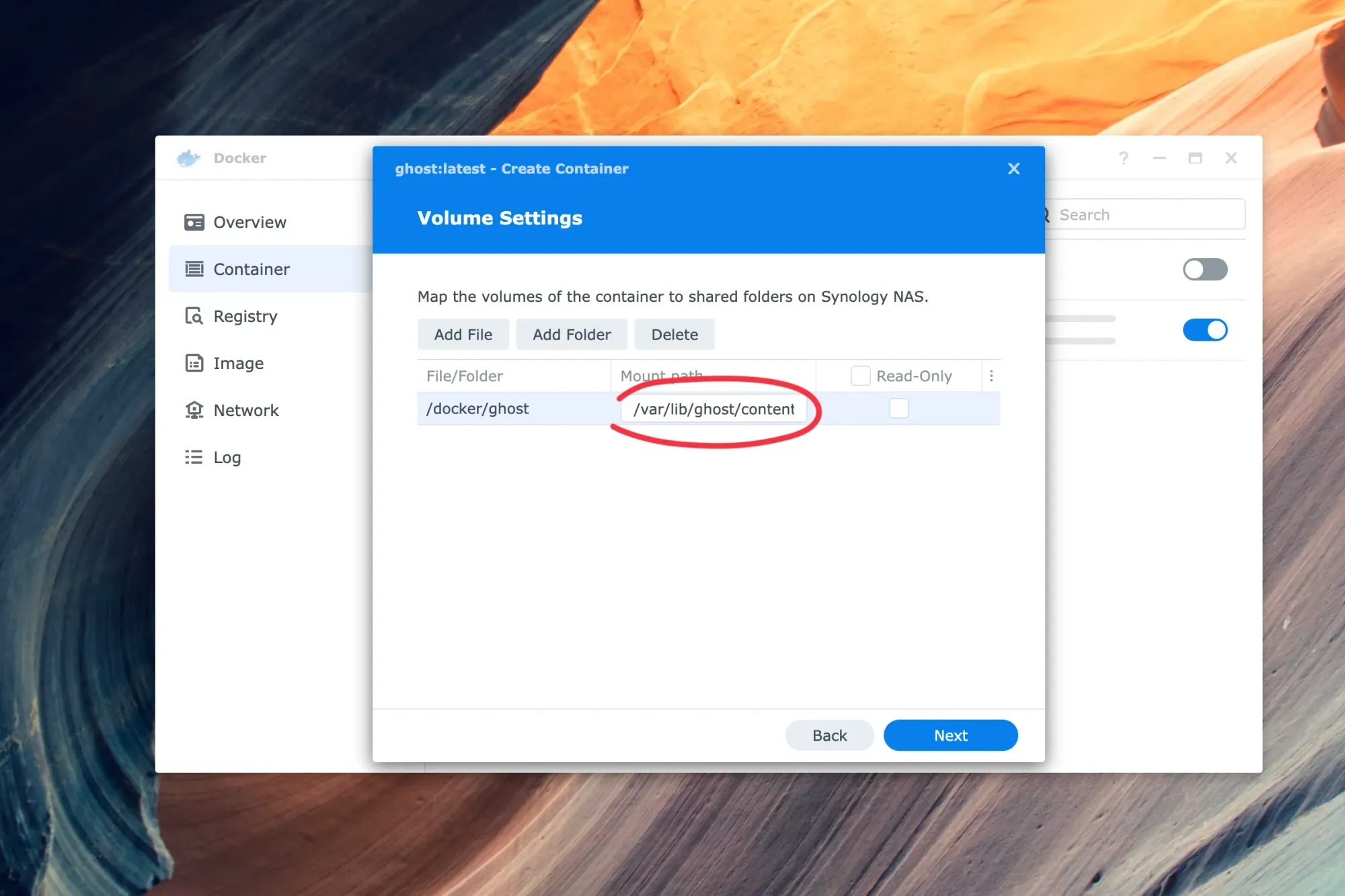 Install Ghost blogging platform and MySQL on Synology NAS