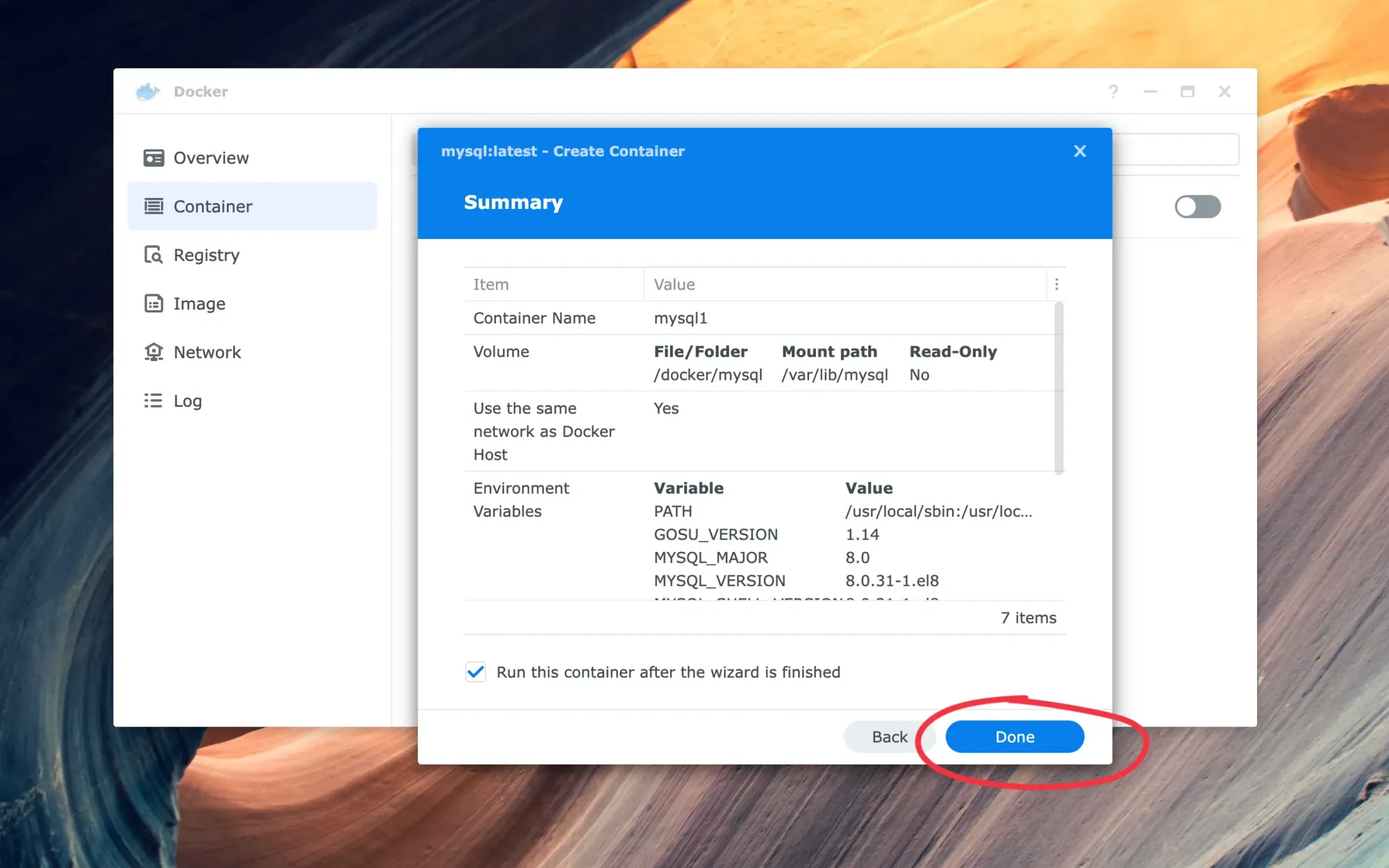 How to install MySQL on your Synology NAS using Docker