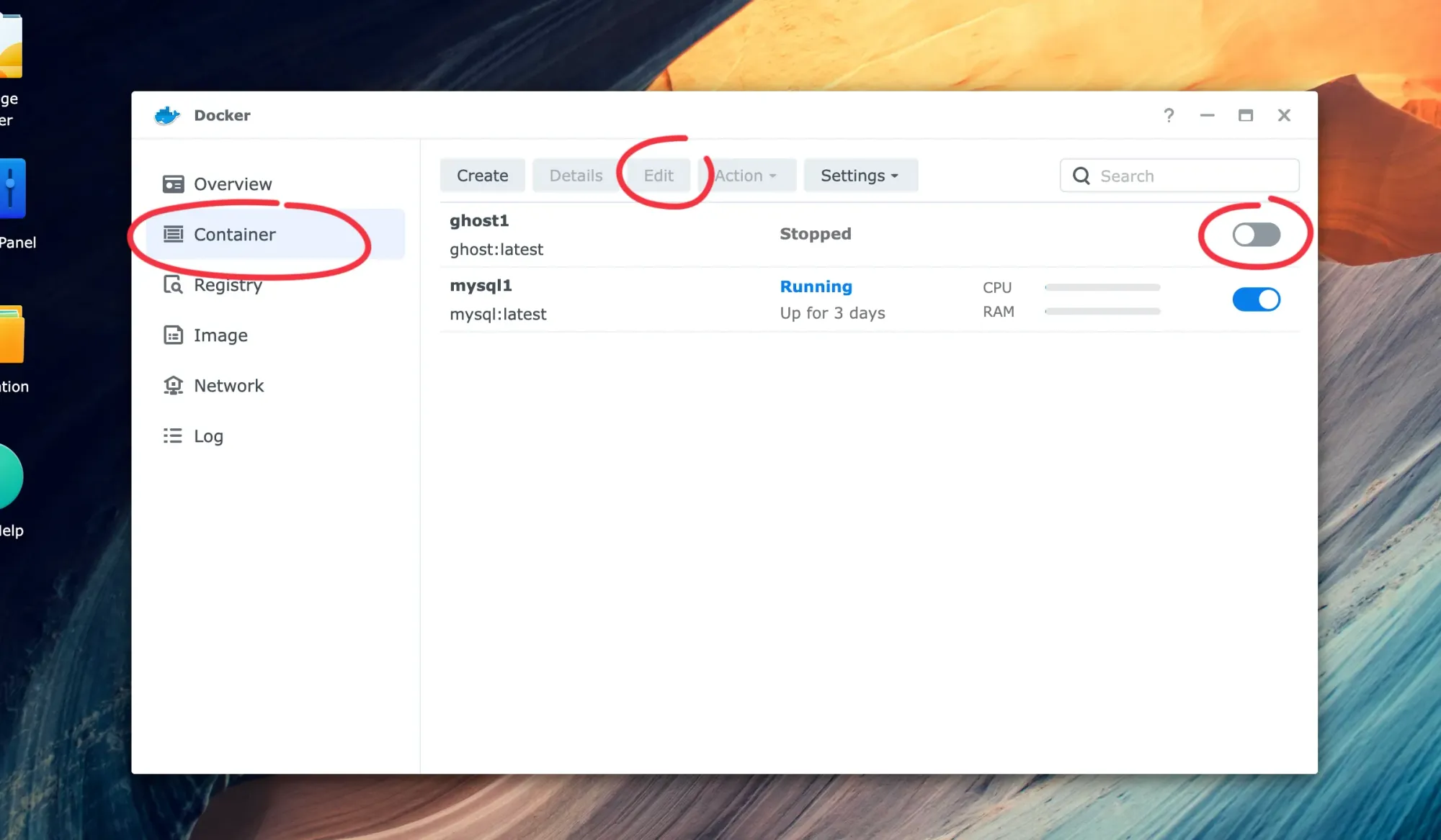 Install Ghost blogging platform and MySQL on Synology NAS